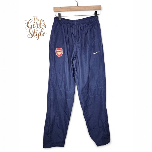Nike Arsenal Soccer Football Track Pants in Navy Size M - Picture 1 of 7